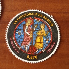 France 4550 ** Cathedrale de Reims Vitraux  en 2011