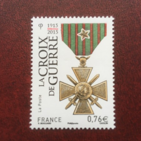 France 4942 ** La croix de guerre  en 2015