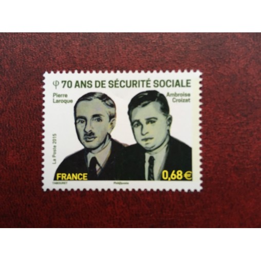 France 4981 ** Sécurité sociale Laroque et Croizat  en 2015