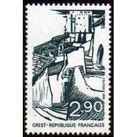 France 2163a ** Crest Drome Gomme tropicale variété  en 1981