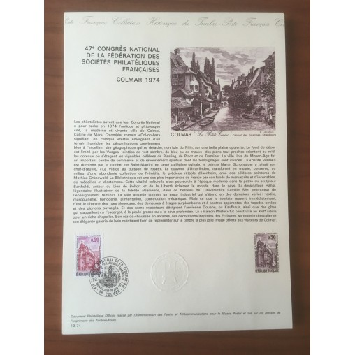 Document Officiel 1798 Colmar  1974 num 13-74