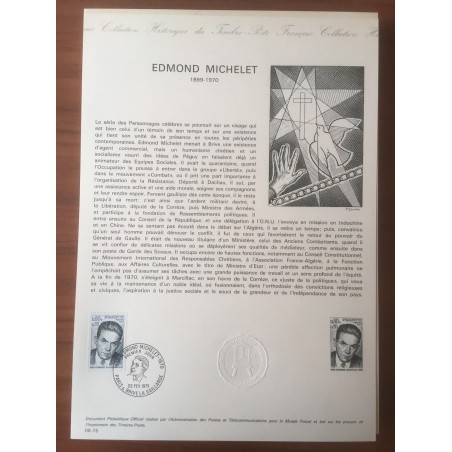 Document Officiel 1825 Edmond Michelet  1974 num 06-75