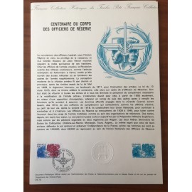 Document Officiel 1890 Officier de reserve  1976 num 25-76