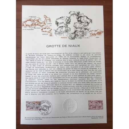 Document Officiel 2043 Grotte de Niaux  1979 num 25-79