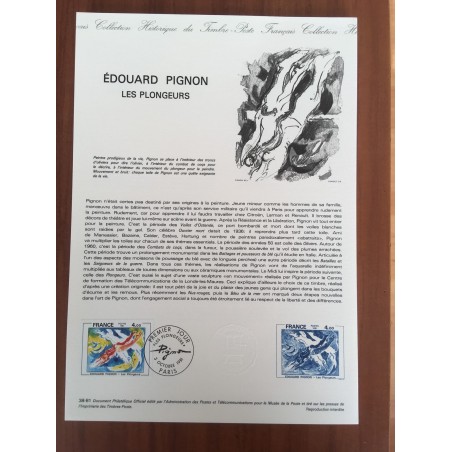 Document Officiel 2168 tableaux  E Pignon  1981 num 38-81