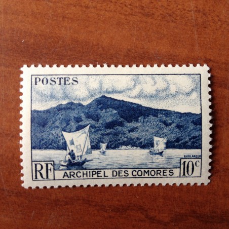 Comores 1 ** MNH Baie D'anjouan en 1950