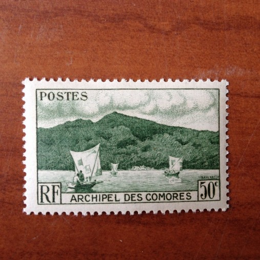 Comores 2 ** MNH Baie D'anjouan en 1950