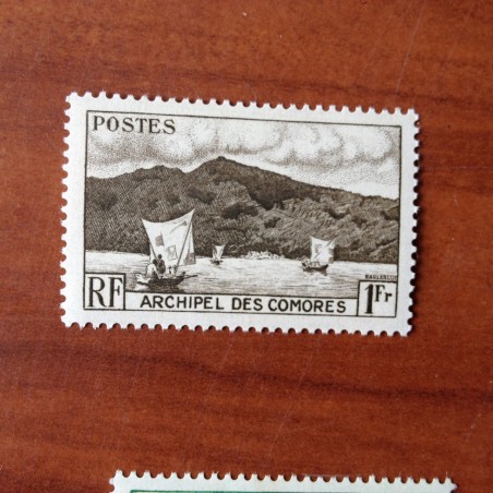 Comores 3 ** MNH Baie D'anjouan en 1950