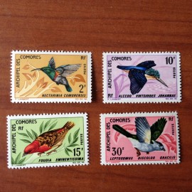 Comores 41-44 ** MNH Oiseaux Bird en 1967