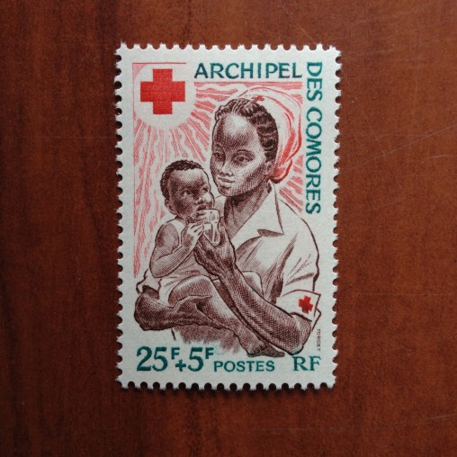 Comores 45 ** MNH Croix rouge Bebe en 1967