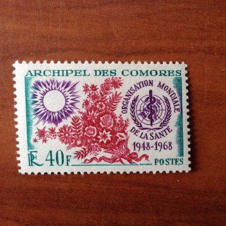 Comores 46 ** MNH OMS en 1968