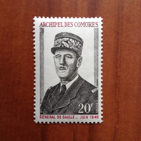 Comores 77 ** MNH De Gaulle en 1971