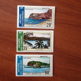 Comores PA 62-64  ** MNH Paysage en 1974