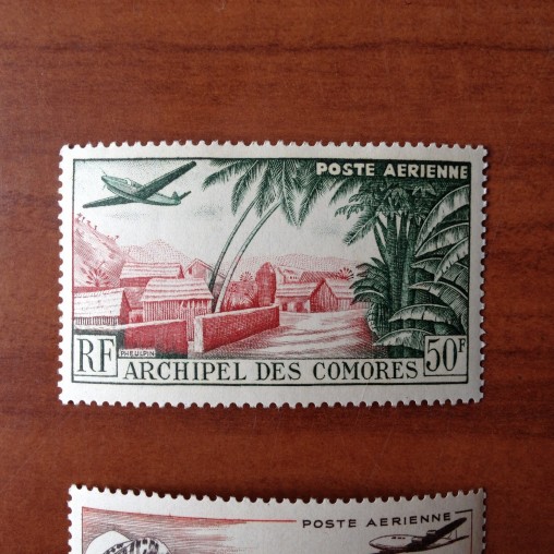 Comores PA 1  ** MNH Mutsamudu en 1950