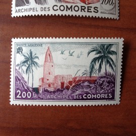Comores PA 3  ** MNH Anjouan mosquée en 1950