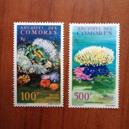 Comores PA 5-6  ** MNH Faune Flore aquatique en 1962