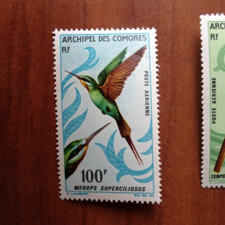 Comores PA 21  ** MNH Oiseaux en 1967