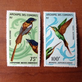 Comores PA 20-21  ** MNH Oiseaux en 1967