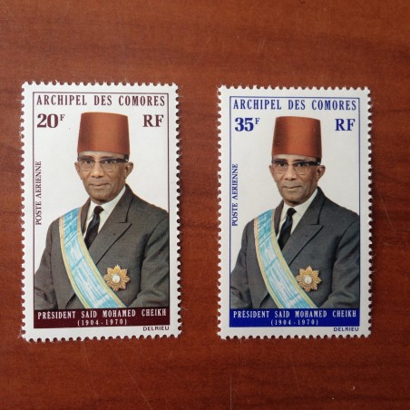 Comores PA 50-51  ** MNH Cheikh en 1973