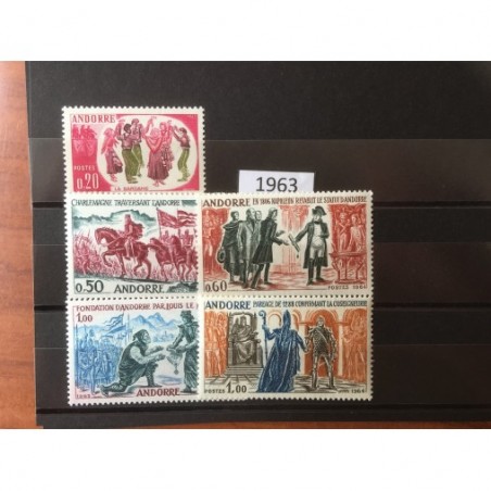 Andorre Annee Complete 1963 MNH ** Superbe