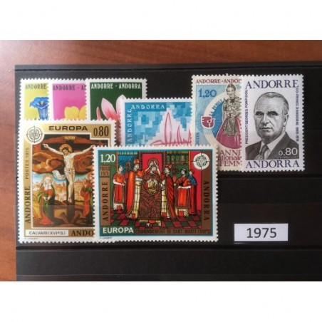 Andorre Annee Complete 1975 MNH ** Superbe