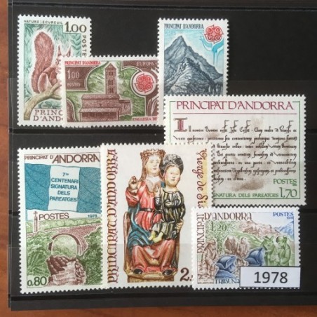 Andorre Annee Complete 1978 MNH ** Superbe