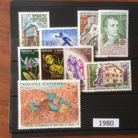 Andorre Annee Complete 1980 MNH ** Superbe