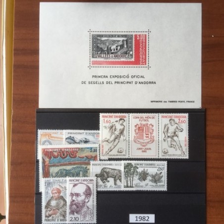 Andorre Annee Complete 1982 MNH ** Superbe