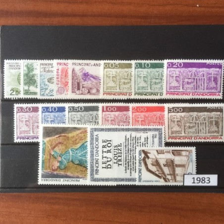 Andorre Annee Complete 1983 MNH ** Superbe