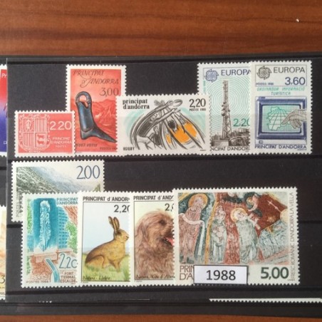 Andorre Annee Complete 1988 MNH ** Superbe