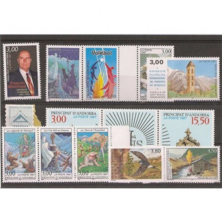 Andorre Annee Complete 1997 MNH ** Superbe