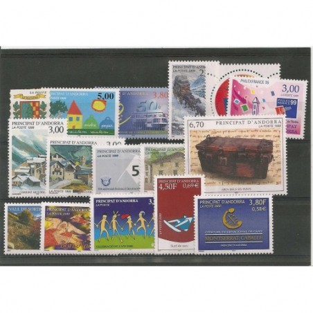 Andorre Annee Complete 1999 MNH ** Superbe