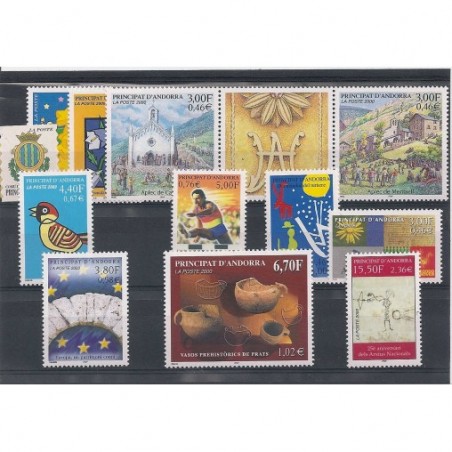 Andorre Annee Complete 2000 MNH ** Superbe