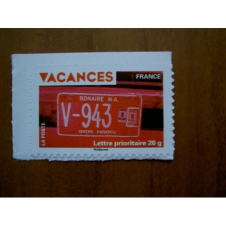 France Autoadhésifs Yvert num 323 Vacances rouges  Annee 2009