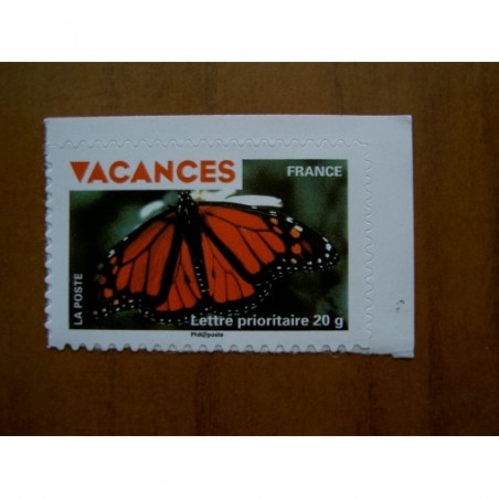 France Autoadhésifs Yvert num 324 Vacances rouges Papillon Annee 2009