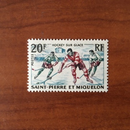 Saint Pierre et Miquelon 360 ** MNH Hockey sur Glace année 1959