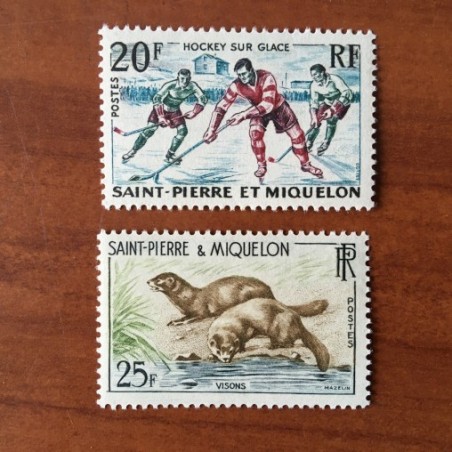 Saint Pierre et Miquelon 360-361 ** MNH Serie année 1959
