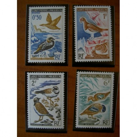 Saint Pierre et Miquelon 364-367 ** MNH Oiseaux Bird année 1963