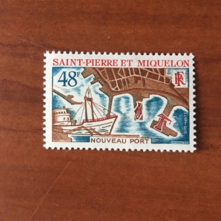 Saint Pierre et Miquelon 378 ** MNH Port année 1967