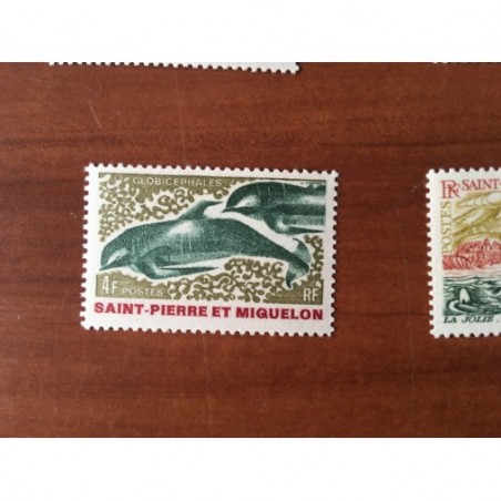 Saint Pierre et Miquelon 393 ** MNH Globicephale année 1969