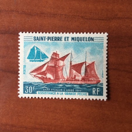 Saint Pierre et Miquelon 410 ** MNH Grande Peche Saint François d Assise année 1970