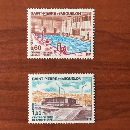 Saint Pierre et Miquelon 431-432 ** MNH Piscine année 1973