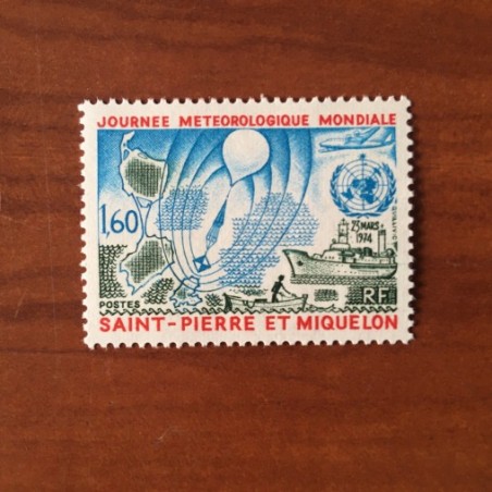 Saint Pierre et Miquelon 433 ** MNH Meteorologie année 1974