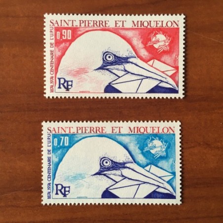 Saint Pierre et Miquelon 434-435 ** MNH UPU année 1974