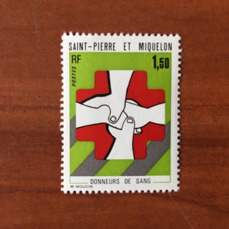 Saint Pierre et Miquelon 436 ** MNH Donneur de sang année 1974