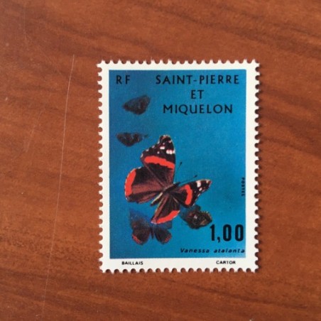 Saint Pierre et Miquelon 441 ** MNH Papillon Butterfly année 1975