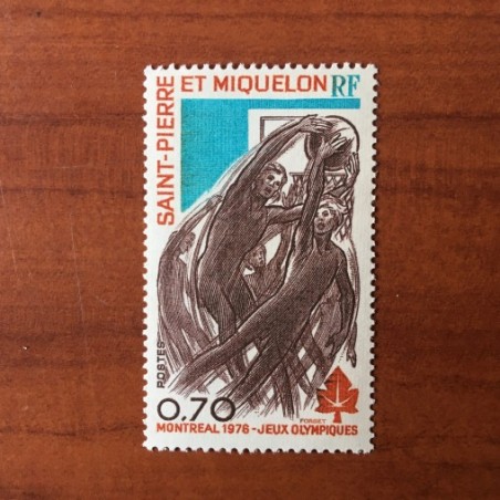 Saint Pierre et Miquelon 450 ** MNH JO MontrealBaskett année 1976