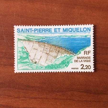 Saint Pierre et Miquelon 452 ** MNH Barrage de la Vigie année 1976