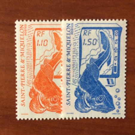 Saint Pierre et Miquelon 480-481 ** MNH Serie Courante année 1987