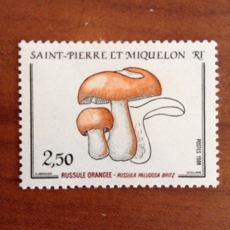 Saint Pierre et Miquelon 486 ** MNH Champignon  année 1988